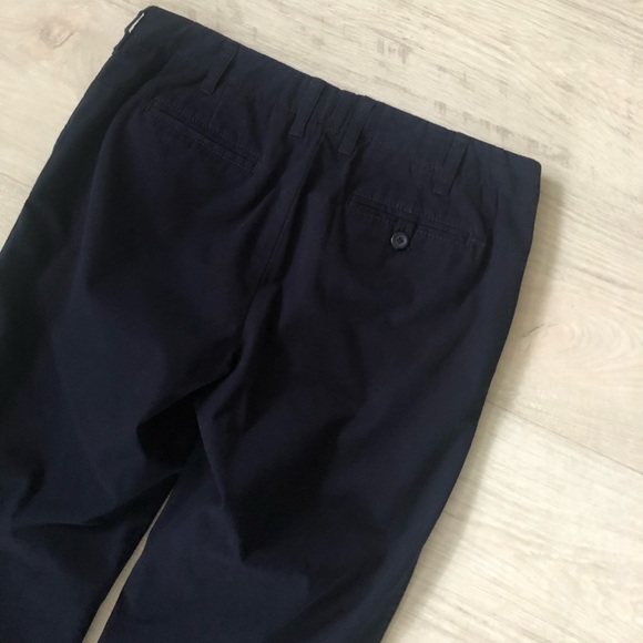 J. Crew Navy City Fit Cotton Wide Leg Flare Chino Pants - Picture 5 of 16